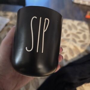 Rae Dunn Black SIP Mug